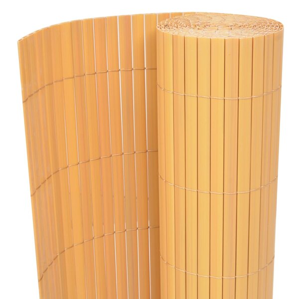 vidaXL Clôture de jardin Double face PVC 90 x 300 cm Jaune