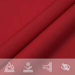 vidaXL Voile de parasol tissu oxford rectangulaire 2x2 5 m rouge