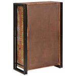 vidaXL Highboard avec portes Marron Bois Recyclé Massif et Métal