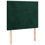 vidaXL Tête de lit Vert foncé 100x5x118/128 cm Velours
