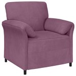 vidaXL Canapé 1 place Pourpre 88 x 83 x 95 cm Velours