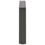 vidaXL Pieds de table basse en forme de V  2 pièces  anthracite  70 x (30-31 3) cm  acier
