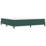 vidaXL Lit à ressorts avec matelas Vert foncé 200 x 210 cm tissu