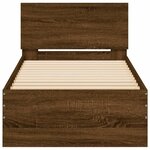 vidaXL Cadre de lit sans matelas avec tête de lit 75x190 cm
