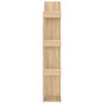 vidaXL Bibliothèque Chêne sonoma 48x25 5x140 cm Bois d’ingénierie