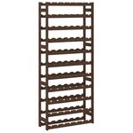 vidaXL Casier à bouteilles pour 77 bouteilles marron bois pin solide
