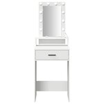 vidaXL Table de Toilette Blanc 50 x 41 x 140 cm Bois d'ingénierie