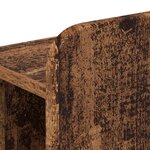 vidaXL Cadre de lit avec rangement Bois ancien 120 x 190 cm