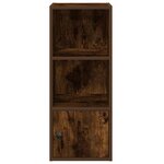vidaXL Bibliothèque chêne fumé 31x24x77 cm bois d'ingénierie