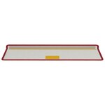 vidaXL Tapis d'escalier auto-adhésifs Rayé 15 Pièces Rouge 65 x 21 x 4 cm
