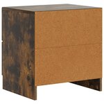 vidaXL Cabinet de chevet Chêne fumé 43 x 34 5 x 44 5 cm