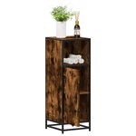 vidaXL Armoire de bain chêne fumé 35x37 5x100cm bois d'ingénierie
