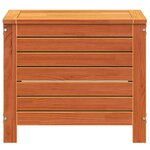 vidaXL Repose-pied de jardin cire marron 62x31 5x52 cm bois pin massif