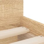 vidaXL Cadre de lit avec tiroirs sans matelas chêne sonoma 90x190 cm