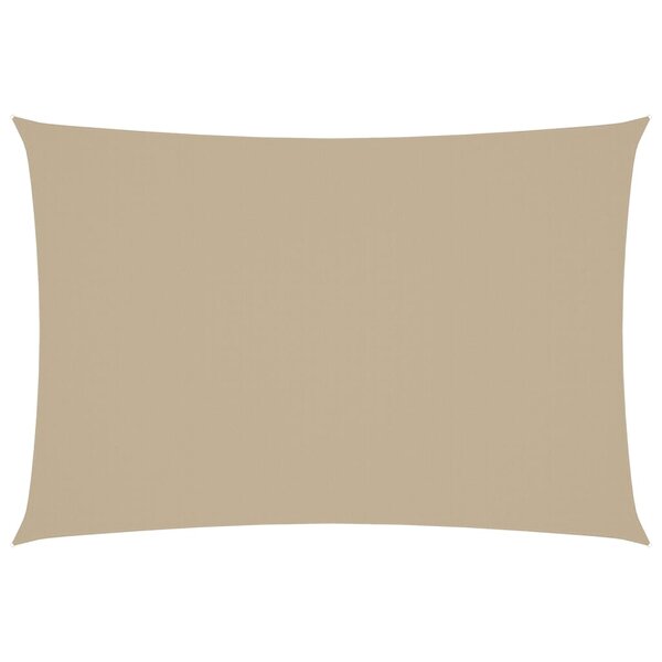 vidaXL Voile de parasol Tissu Oxford rectangulaire 3x5 m Beige