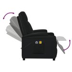 vidaXL Fauteuil électrique de massage Noir Similicuir