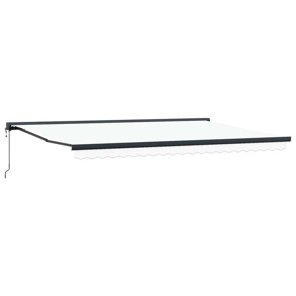 vidaXL Auvent Blanc 500 x 300 x 165 cm Polyester et Aluminium