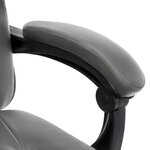 vidaXL Chaise de bureau de massage Anthracite Similicuir