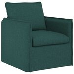 vidaXL Canapé Vert foncé 195 x 82 x 85 cm tissu