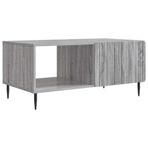 vidaXL Table basse Sonoma gris 90 x 50 x 40 cm Bois d'ingénierie
