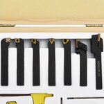 vidaXL Jeu d’outils de tournage indexables 12 Pièces 8x8 mm 70 mm