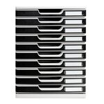 Module De Classement Modulo Office 10 Tiroirs Fermés - Noir - Exacompta