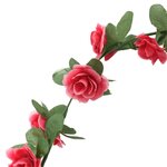 vidaXL Guirlandes de fleurs de Noël 6 Pièces rouge rosé 250 cm