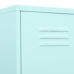 vidaXL Armoire à casiers Vert menthe 35x46x180 cm Acier