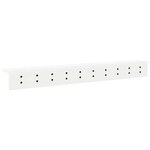 vidaXL Porte-manteau mural avec étagère Blanc 100 x 10.5 x 10.5 cm
