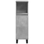 vidaXL Ensemble de meubles de salle de bain 3 Pièces gris béton