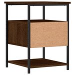 vidaXL Tables de chevet 2Pièces chêne marron 40x42x56cm bois d'ingénierie