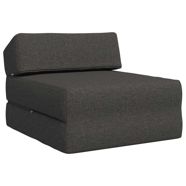 vidaXL Canapé-lit pliable Gris foncé 60 x 70 x 41 cm Tissu