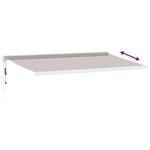 vidaXL Auvent rétractable automatique marron 500x300 cm