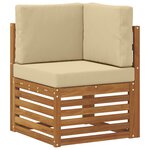 vidaXL Ensemble de canapés d'extérieur 5 pc Naturel