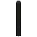 vidaXL Pieds de table basse Noir 2 pièces 60 x (42-43) cm Acier