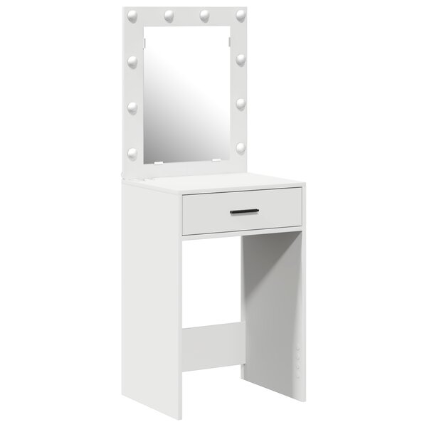 vidaXL Coiffeuse avec tiroir Blanc 50 x 41 x 135 cm Bois d'ingénierie