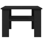 vidaXL Table basse Chêne noir 60 x 60 x 42 cm Bois d'ingénierie