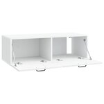 vidaXL Meuble TV mural Blanc 98 x 41 x 30 cm Bois d'ingénierie