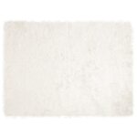 vidaXL Tapis en fausse Tafalla Blanc 160 x 230 cm Polyester