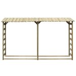 vidaXL Abri de bois de chauffage 300 x 44 x 176 cm Pinède imprégnée