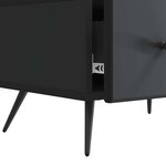 vidaXL Meuble TV avec tiroir Noir 147 x 34 5 x 30 cm Bois d'ingénierie