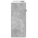 vidaXL Bureau de réception gris béton 200x50x103 5cm bois d'ingénierie