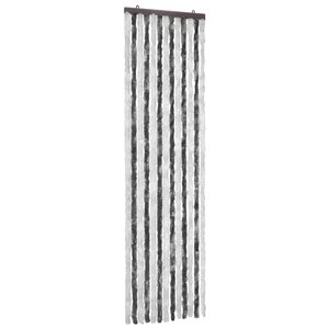 vidaXL Moustiquaire Gris et blanc 56 x 185 cm Chenille