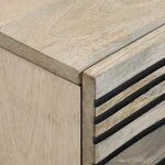 vidaXL Cabinet de chevet 2 Pièces Blanc et Noir 40 x 33 x 46 cm