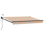 vidaXL Auvent rétractable électrique Bleu et Orange 3 x 2 5 m