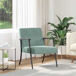 vidaXL fauteuil Vert Mer 59 x 75 x 78 cm Velours