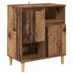 vidaXL Buffets 2 Pièces Bois Ancien 60 x 35 x 70 cm Bois d'ingénierie