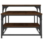 vidaXL Table basse chêne marron 102x60x45 cm bois d'ingénierie