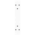 vidaXL Pieds de table basse en forme de V  2 pièces  blanc  30 x (30-31 3) cm  acier