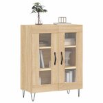 vidaXL Buffet chêne sonoma 69 5x34x90 cm bois d'ingénierie